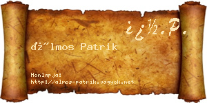 Álmos Patrik névjegykártya